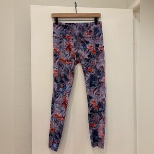 Lululemon Women's printed Fast and Free Tights Leggings sz 8